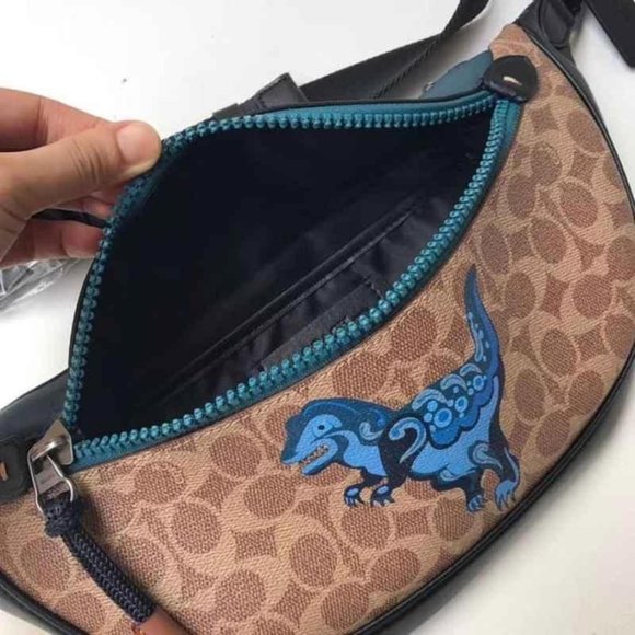 Coach Bags Coach Zhu Jing Yi Rexy Signature Waist Bag Ji Khaki